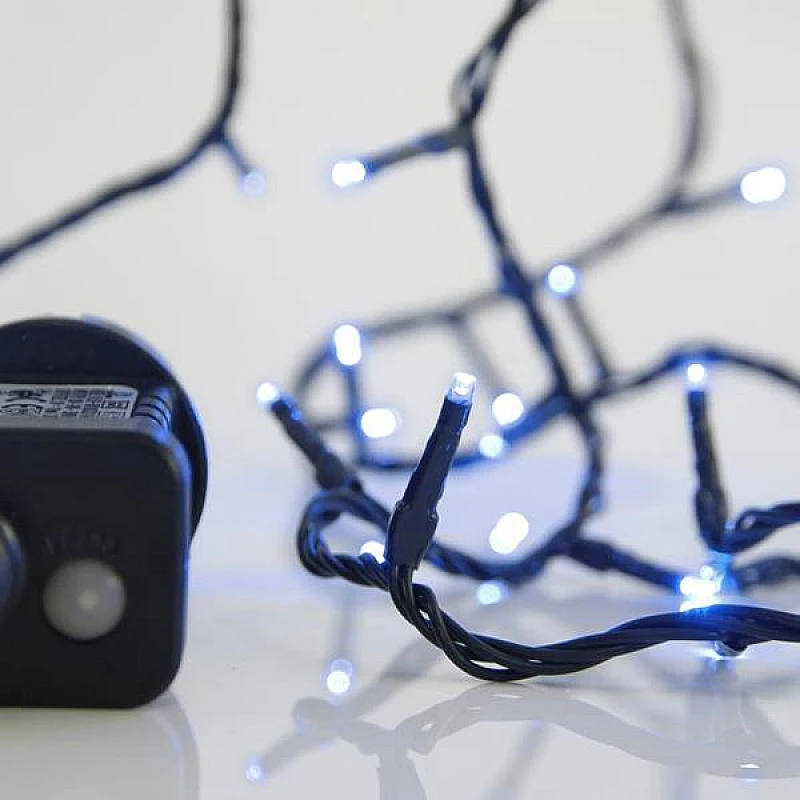 Χριστουγεννιάτικα λαμπάκια LED 100 μπλε 3mm με Προγράμματα Σειρά Πράσινο Καλώδιο ΙΡ44 600-11503 EUROLAMP Χριστουγεννιάτικα λαμπάκια LED 100 μπλε 3mm με Προγράμματα Σειρά Πράσινο Καλώδιο ΙΡ44 600-11503 EUROLAMP