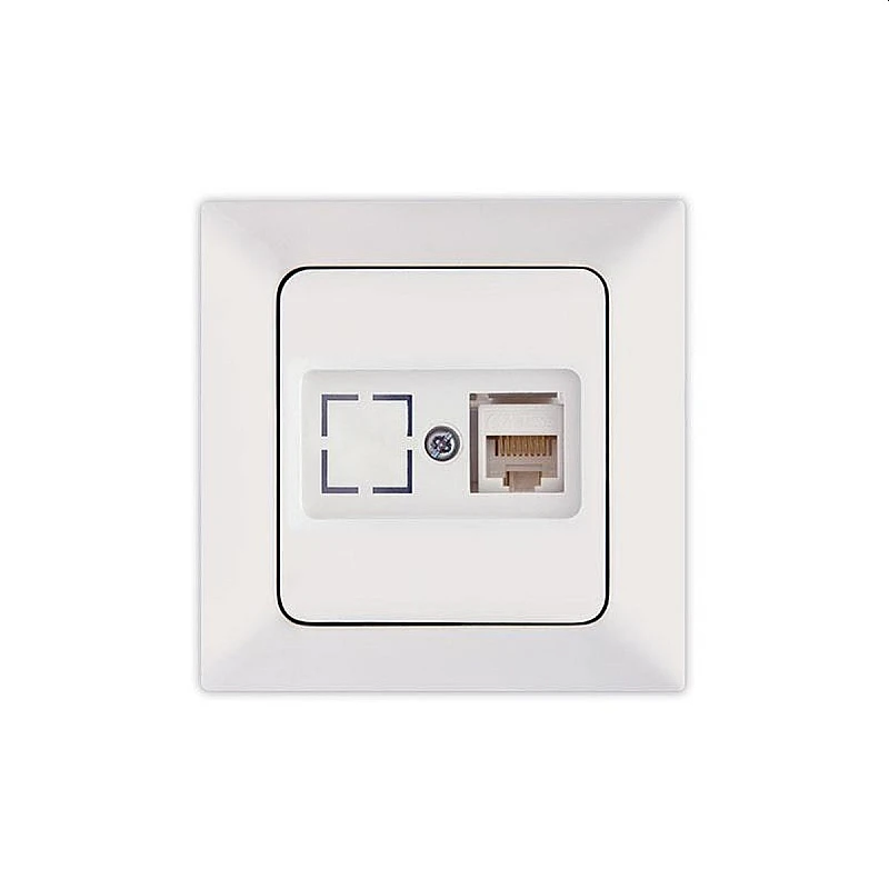 Πρίζα Data Cat 6 RJ45 μονή Λευκή 152-16015 ARAS NE-AD Πρίζα Data Cat 6 RJ45 μονή Λευκή 152-16015 ARAS NE-AD