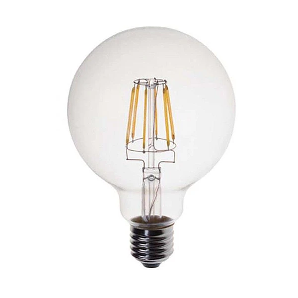 Λαμπτήρας Led E27 G95 8Watt Ψυχρό λευκό 6400Κ Dimmable Filament 147-81436 EUROLAMP