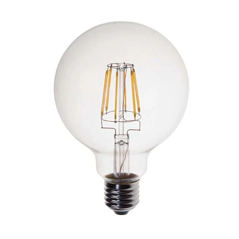 Λαμπτήρας Led E27 G95 8Watt Ψυχρό λευκό 6400Κ Dimmable Filament 147-81436 EUROLAMP Λαμπτήρας Led E27 G95 8Watt Ψυχρό λευκό 6400Κ Dimmable Filament 147-81436 EUROLAMP