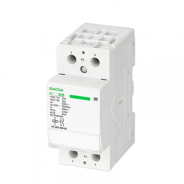 Ρελέ ράγας 2Χ40Α 2NO 240V AC 500-37101 GACIA