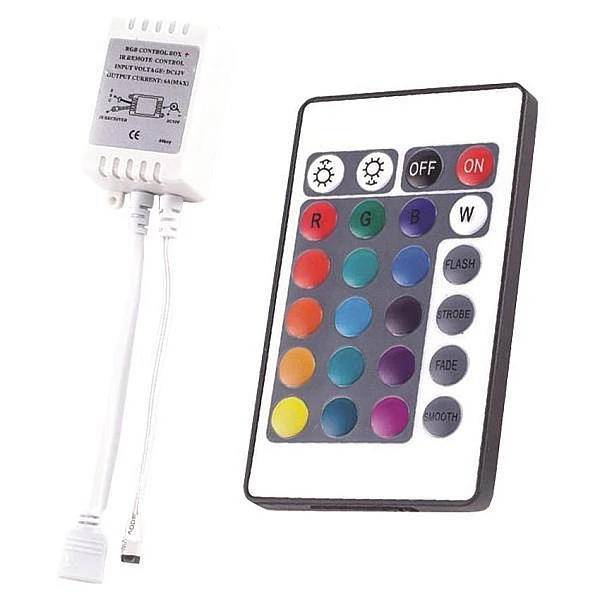 Led strip Controller RGB 72Watt με τηλεχειριστήριο 24 κουμπιών 147-70601 EUROLAMP