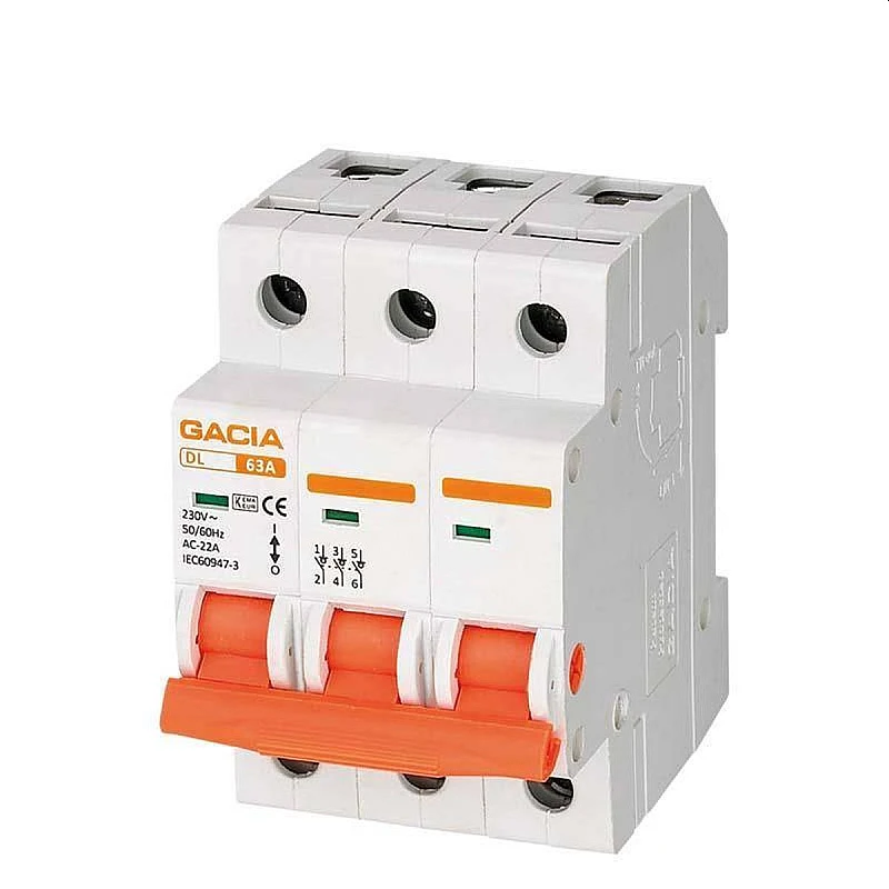 Gacia Διακόπτης ράγας Τριφασικός 3x125A 500-43610 Gacia Διακόπτης ράγας Τριφασικός 3x125A 500-43610