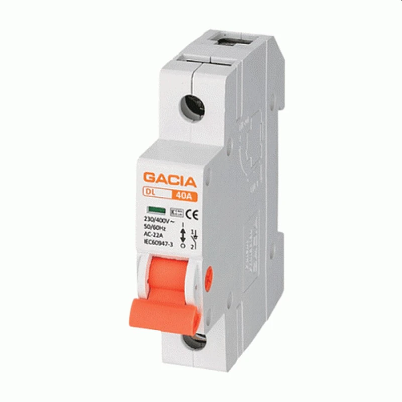 Gacia Διακόπτης ράγας μονοφασικός 63A 500-43602 Gacia Διακόπτης ράγας μονοφασικός 63A 500-43602