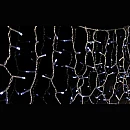 Χριστουγεννιάτικα λαμπάκια LED Βροχή 144Led 300X60 cm με διάφανο καλώδιο , Ψυχρό λευκό Αδιάβροχη IP44 600-11355 EUROLAMP