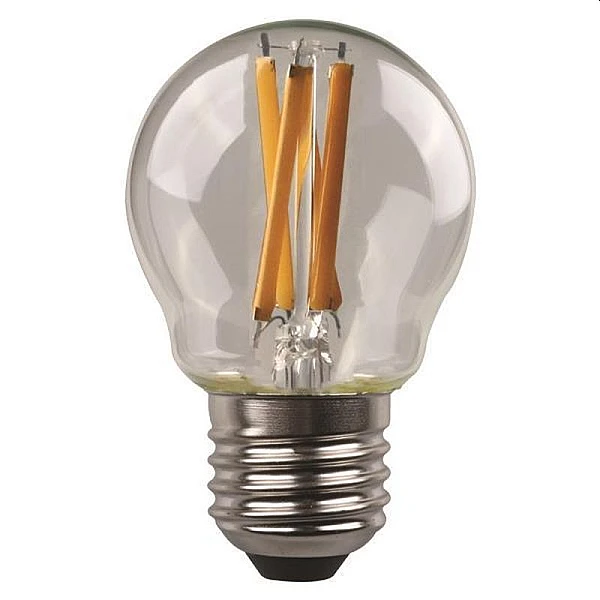 Λαμπτήρας LED E27 G45 Σφαιρικός  6.5 watt Θερμό Λευκό 3000K Dimmable Crossed Filament 147-78282 EUROLAMP