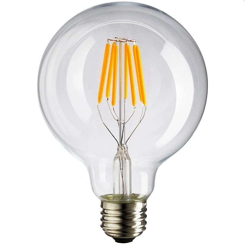 Λαμπτήρας Led E27 G125 8Watt Θερμό λευκό 3000K Filament Crossed 147-78451 EUROLAMP Λαμπτήρας Led E27 G125 8Watt Θερμό λευκό 3000K Filament Crossed 147-78451 EUROLAMP