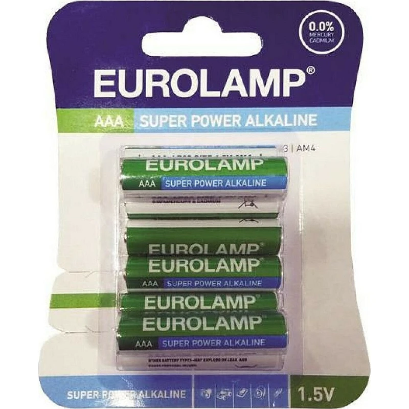 EUROLAMP Super Power Αλκαλική Μπαταρία LR3/1.5V AAA 8 τεμάχια 147-24150 EUROLAMP Super Power Αλκαλική Μπαταρία LR3/1.5V AAA 8 τεμάχια 147-24150