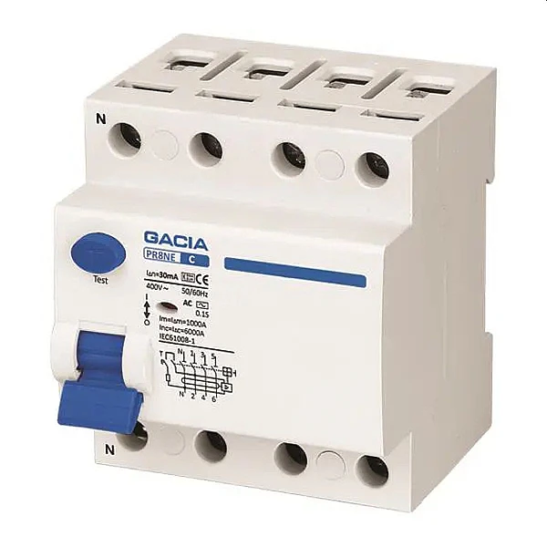 Ρελέ Διαρροής 4Χ80Α 6Ka 30mA Type A  500-37514 GACIA