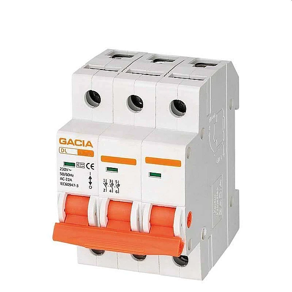 Gacia Διακόπτης ράγας Τριφασικός 3x100A  500-43609