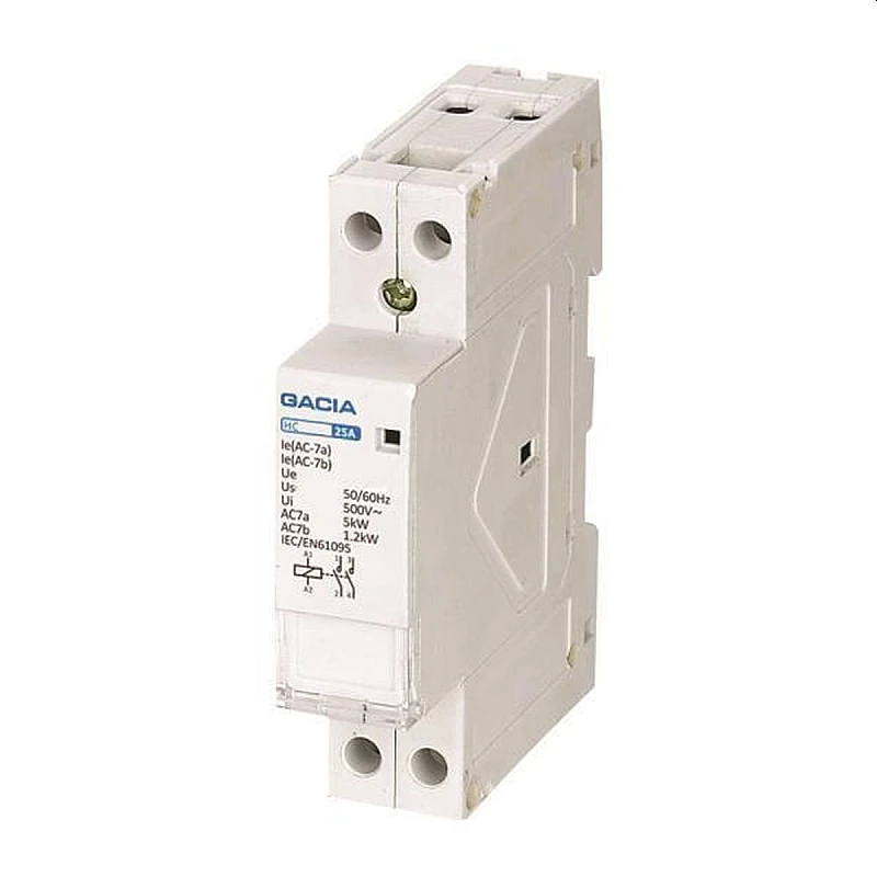 Ρελέ ράγας 2Χ25Α 2NO 24V AC 500-37120 GACIA Ρελέ ράγας 2Χ25Α 2NO 24V AC 500-37120 GACIA