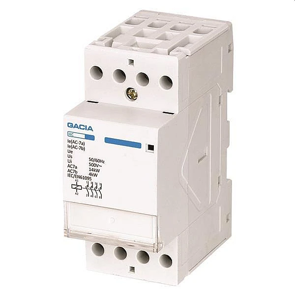 Ρελέ ράγας 4Χ25Α 4NO 24V AC  500-37123 GACIA