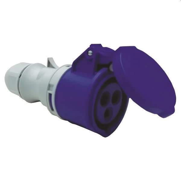 Βιομηχανικό φις θηλυκό 1P+N+E 32A Μπλε IP44 147-16511 EUROLAMP