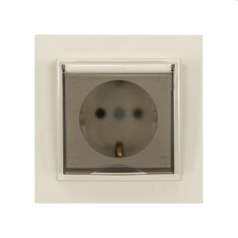 Πρίζα Σούκο με καπάκι χωνευτή 16A 250V Μπεζ 152-10233 MONO ELECTRIC Despina Eurolamp Πρίζα Σούκο με καπάκι χωνευτή 16A 250V Μπεζ 152-10233 MONO ELECTRIC Despina Eurolamp