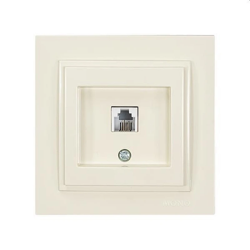 Πρίζα τηλεφώνου RJ11 Μπεζ 152-10238 MONO ELECTRIC Despina Eurolamp Πρίζα τηλεφώνου RJ11 Μπεζ 152-10238 MONO ELECTRIC Despina Eurolamp