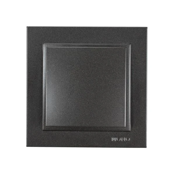Διακόπτης Απλός χωνευτός  Μαύρο 152-10300 MONO ELECTRIC Despina by Eurolamp