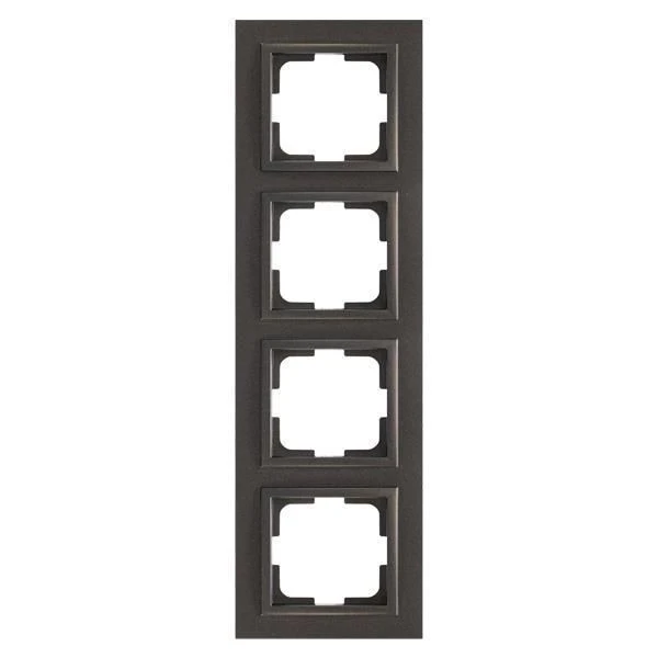 Πλαίσιο 4 θέσεων Μαύρο 152-10383 MONO ELECTRIC Despina by Eurolamp