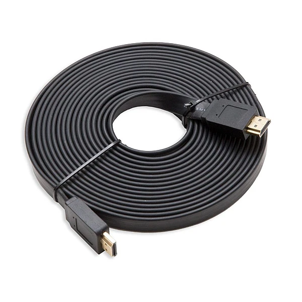 Καλώδιο HDMI Flat 20m Hi-Speed 3D-ready Μαύρο έκδοση HDMI 2.0 Full HD 4K FBD-B020 ΟΕΜ