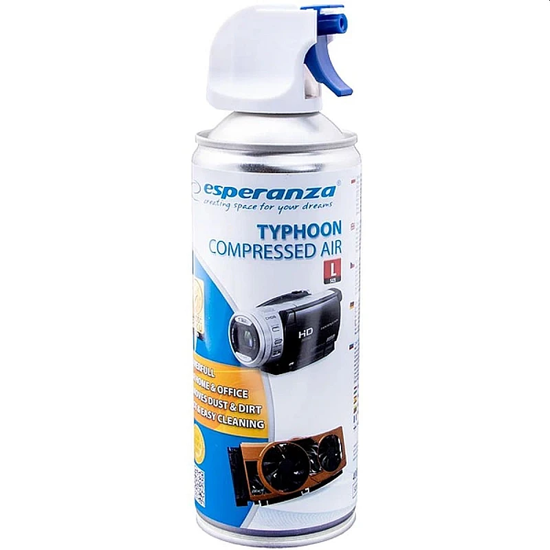 Σπρέι Πεπιεσμένου Αέρα 400ml Dust Remover Esperanza ES120 Σπρέι Πεπιεσμένου Αέρα 400ml Dust Remover Esperanza ES120