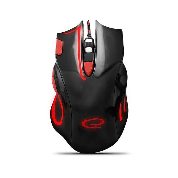 Ενσύρματο GAMING Φωτιζόμενο Ποντίκι HAWK MX401 7D μαύρο/κόκκινο EGM401KR Esperanza