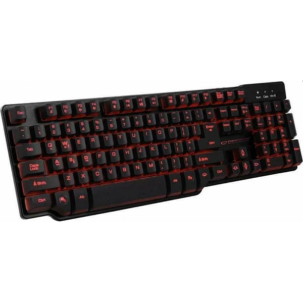 Ενσύρματο GAMING Φωτιζόμενο Πληκτρολόγιο Hunter KX601 Μαύρο EGK601 Esperanza Αγγλικό US