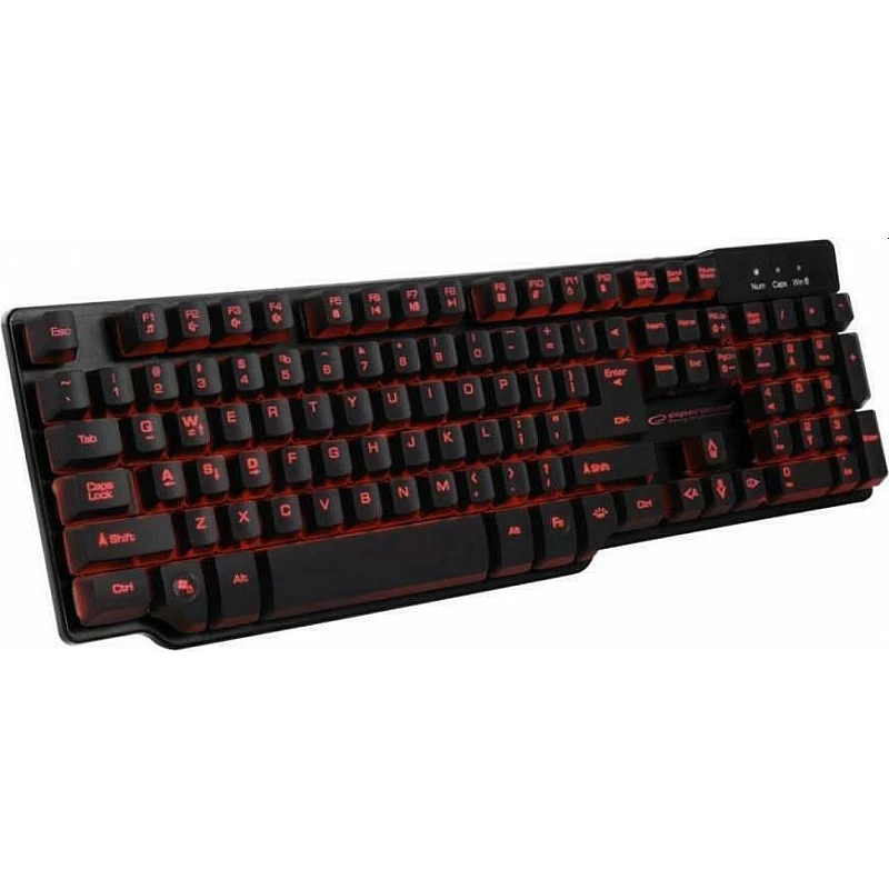 Ενσύρματο GAMING Φωτιζόμενο Πληκτρολόγιο Hunter KX601 Μαύρο EGK601 Esperanza Αγγλικό US Ενσύρματο GAMING Φωτιζόμενο Πληκτρολόγιο Hunter KX601 Μαύρο EGK601 Esperanza Αγγλικό US