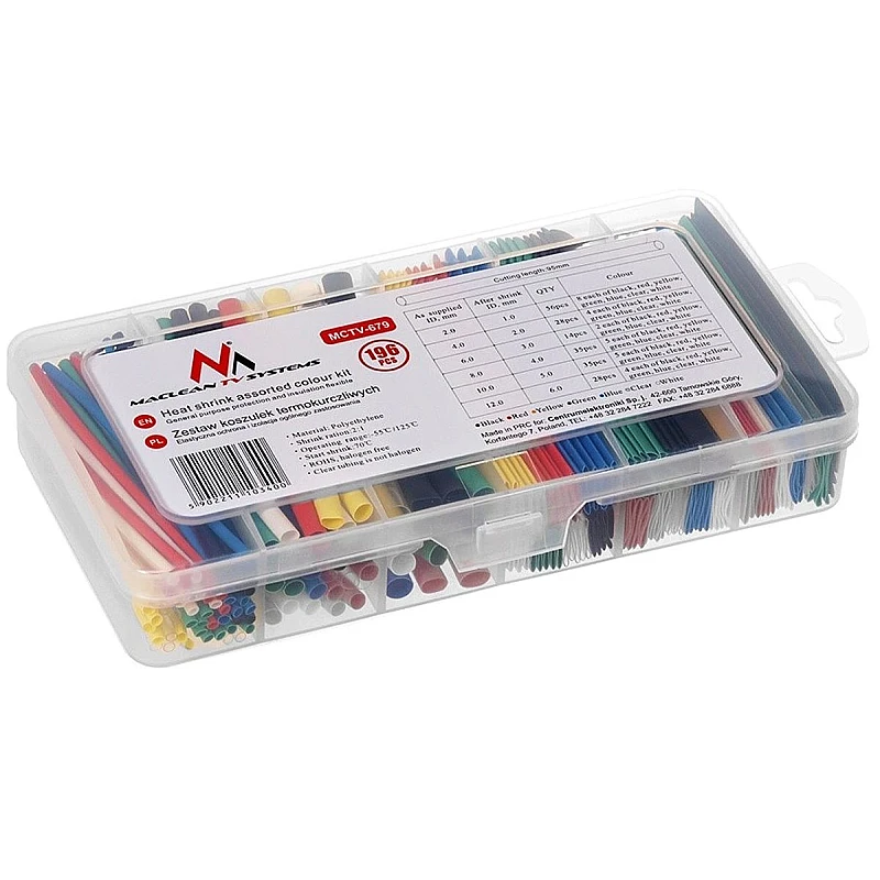 Σετ Κασετίνα με 196 Χρωματιστά Θερμοσυστελλόμενα MCTV-679 MACLEAN