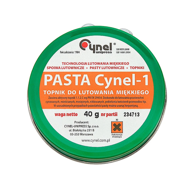 Πάστα κόλλησης μεταλλικό κουτί 40gr 3284 CYNEL Πάστα κόλλησης μεταλλικό κουτί 40gr 3284 CYNEL