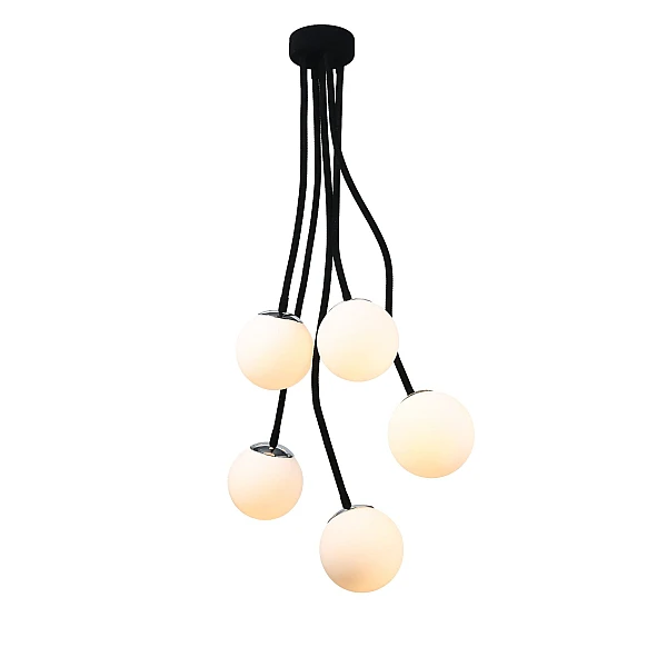 Κρεμαστό Φωτιστικό Πολύφωτο 5xE27 AC-OCTANS-5E27-BLK ACERTO