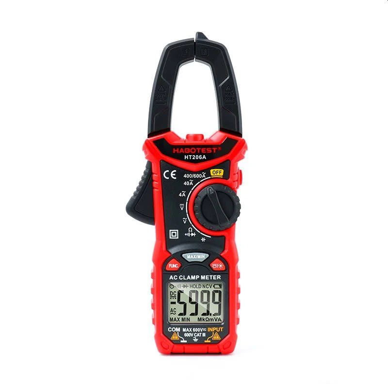 HABOTEST HT206A Ψηφιακή Αμπεροτσιμπίδα True RMS, με φακό HABOTEST HT206A Ψηφιακή Αμπεροτσιμπίδα True RMS, με φακό
