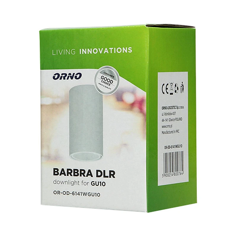 ORNO Φωτιστικό σποτ Οροφής GU10 downlight 50W BARBRA DLR λευκό αλουμινίου OR-OD-6141W ORNO Φωτιστικό σποτ Οροφής GU10 downlight 50W BARBRA DLR λευκό αλουμινίου OR-OD-6141W