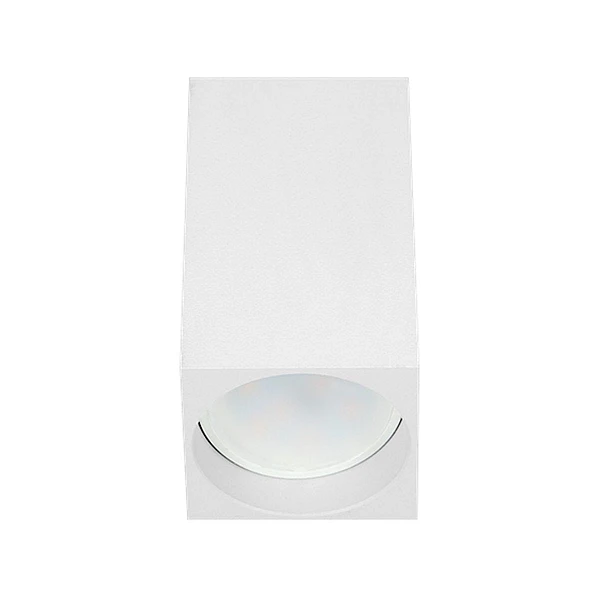 ORNO Φωτιστικό σποτ Οροφής GU10 τετράγωνο downlight 50W BARBRA DLR λευκό αλουμινίου OR-OD-6142W