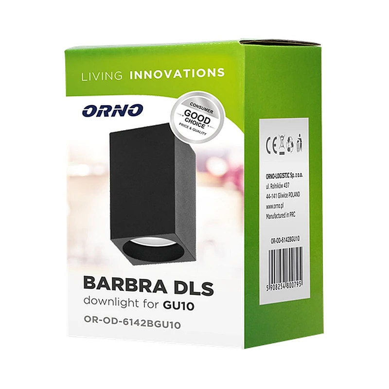 ORNO Φωτιστικό σποτ Οροφής GU10 τετράγωνο downlight 50W BARBRA DLR μαύρο αλουμινίου OR-OD-6142B ORNO Φωτιστικό σποτ Οροφής GU10 τετράγωνο downlight 50W BARBRA DLR μαύρο αλουμινίου OR-OD-6142B