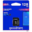 GOODRAM κάρτα μνήμης τύπου MicroSDXC 128GB class 10 UHS-I + SD Adapter