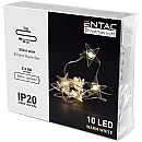 Χριστουγεννιάτικα λαμπάκια με 10 LED θερμά Αστεράκια Μπαταρίας ECL-PS-10WW Entac Χριστουγεννιάτικα λαμπάκια με 10 LED θερμά Αστεράκια Μπαταρίας ECL-PS-10WW Entac