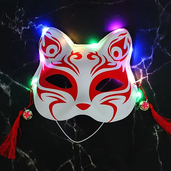 Αποκριάτικο Αξεσουάρ-Halloween μάσκα γάτα φωτιζόμενη σε διάφορα σχέδια OEM