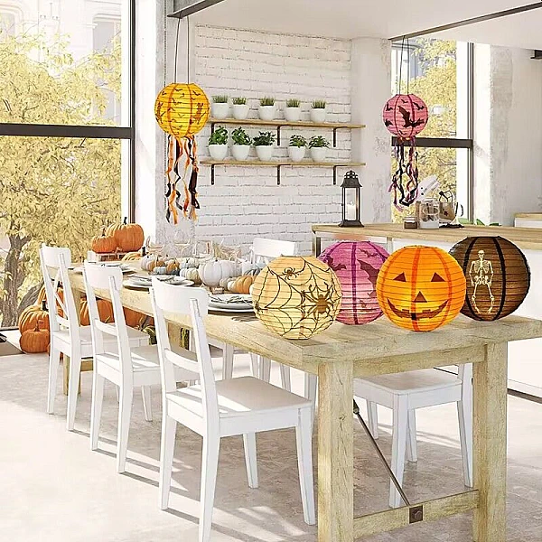 Αποκριάτικο Στολίδι-Halloween Φανάρι Pumkin 24cm σε διάφορα σχέδια