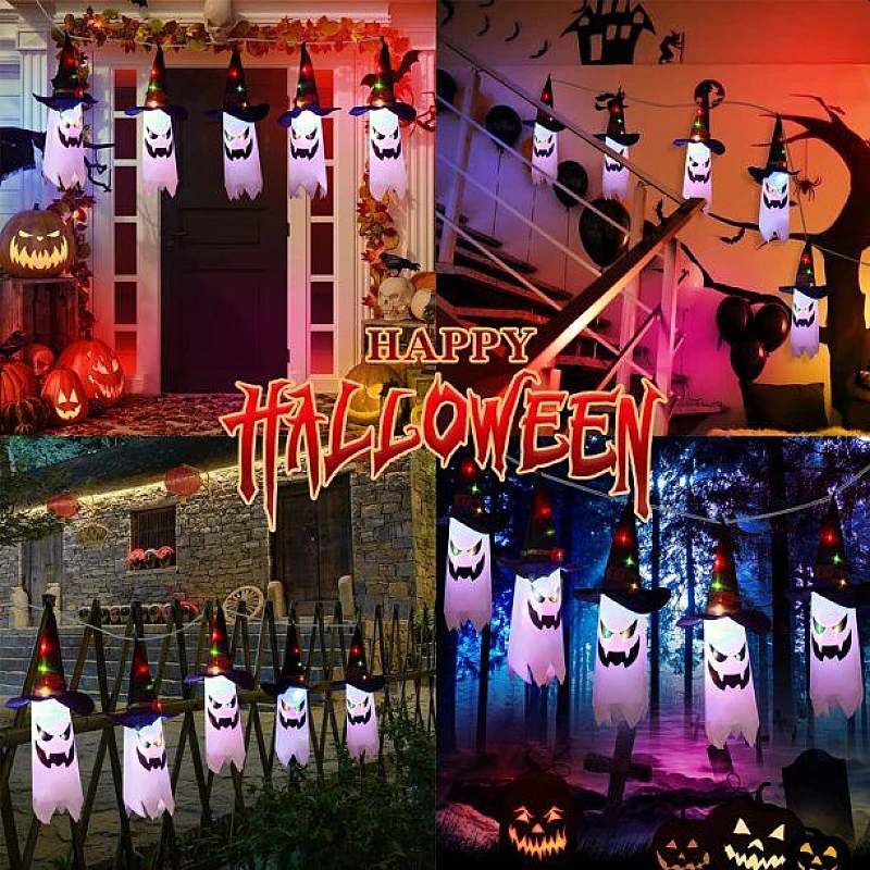 Διακοσμητικό Φωτιστικό Γιρλάντα LED Halloween Ghost Πολύχρωμο 6100048 OEM Διακοσμητικό Φωτιστικό Γιρλάντα LED Halloween Ghost Πολύχρωμο 6100048 OEM