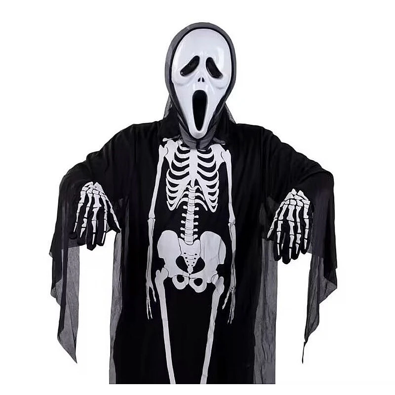 Αποκριάτικη Στολή-Halloween Σκελετός 120cm με γάντια και μάσκα OEM Αποκριάτικη Στολή-Halloween Σκελετός 120cm με γάντια και μάσκα OEM