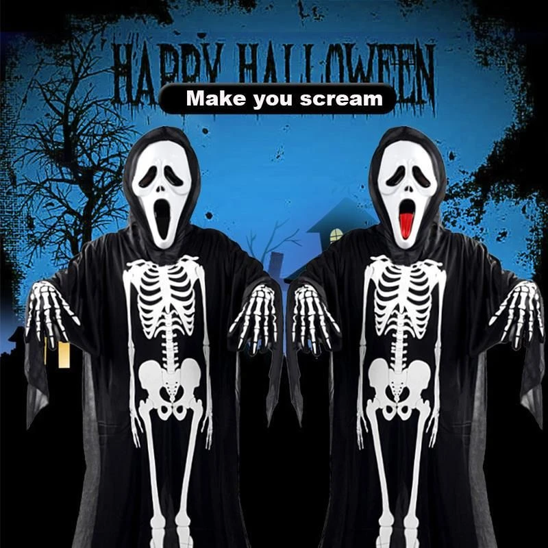 Αποκριάτικη Στολή-Halloween Σκελετός 90cm με γάντια OEM Αποκριάτικη Στολή-Halloween Σκελετός 90cm με γάντια OEM