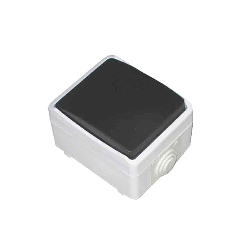 Μπουτόν φωτισμού επίτοιχο γκρι χρώμα IP44 R64032 MASK