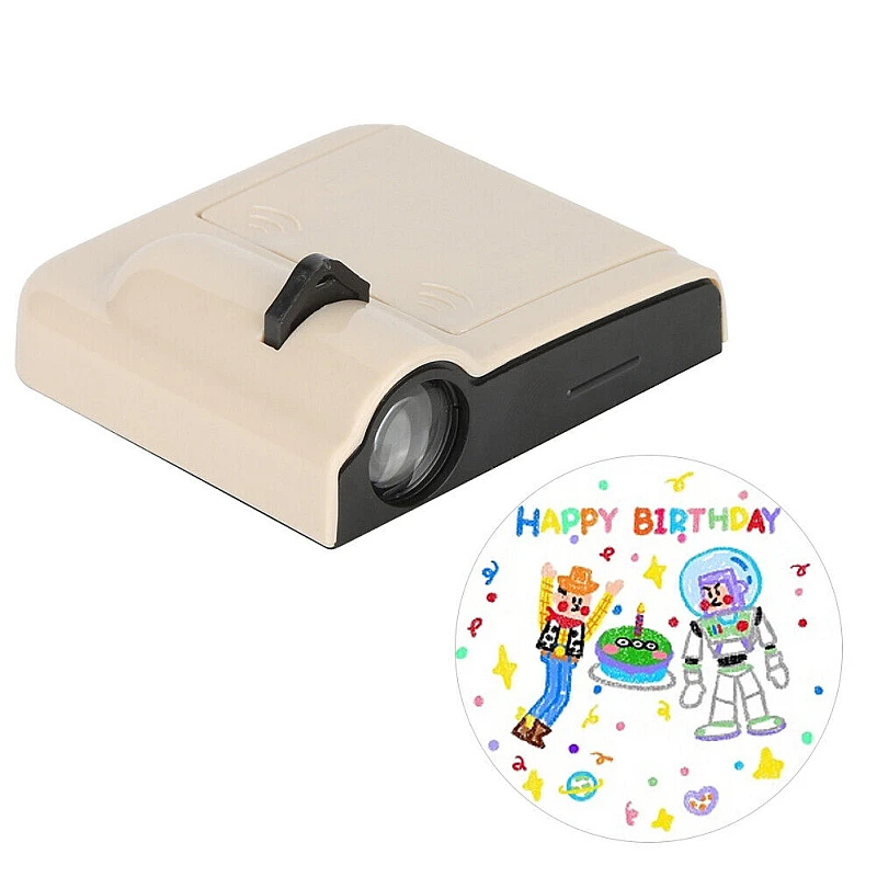 Παιδικός Mini προβολέας-Projector με slide happy birthday 4989 Κρεμ OEM Παιδικός Mini προβολέας-Projector με slide happy birthday 4989 Κρεμ OEM