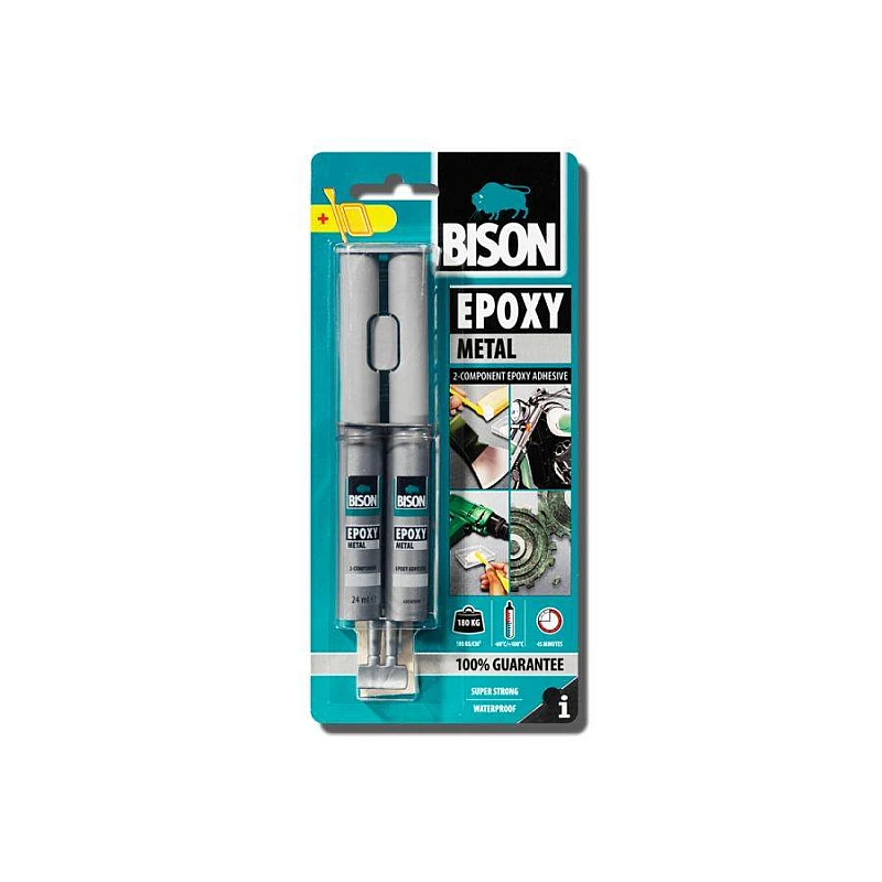 Bison epoxy metal Εποξική κόλλα - στόκος μετάλλου 24ml GB126305443 Bison epoxy metal Εποξική κόλλα - στόκος μετάλλου 24ml GB126305443