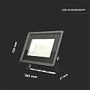 Προβολέας LED SMD LED F-Class 200W ψυχρό λευκό 6500K μαύρο σώμα VT-49204 6734 V-TAC Προβολέας LED SMD LED F-Class 200W ψυχρό λευκό 6500K μαύρο σώμα VT-49204 6734 V-TAC
