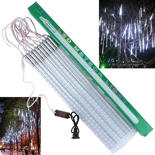 Βροχή Led (meteor rain Light) Αδιάβροχα 10τεμ Ψυχρό λευκό τύπου Μετεωρίτης LMLIP44 OEM