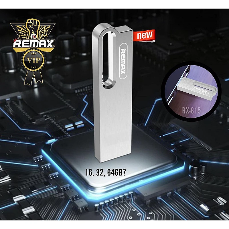 Remax RX-815 64GB USB 2.0 Flash Drive Ασημί Remax RX-815 64GB USB 2.0 Flash Drive Ασημί