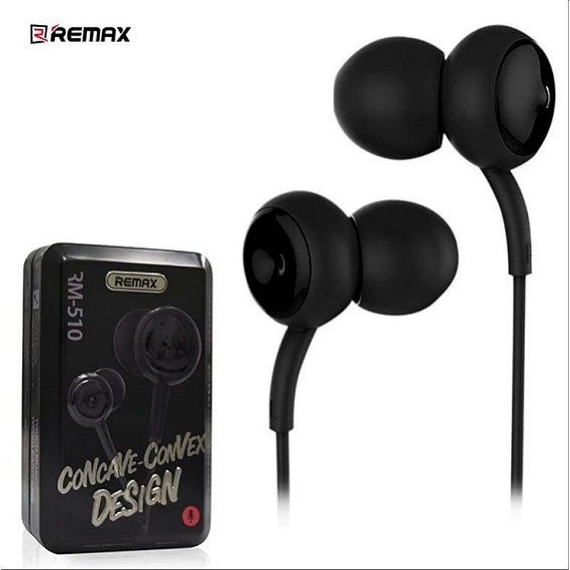 Remax RM-510 Ακουστικά earphone με μικρόφωνο μαύρο Remax RM-510 Ακουστικά earphone με μικρόφωνο μαύρο