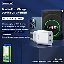 Remax RP-U68 Ταχυφορτιστής για smartphones 20W PD+QC με έξοδο 1XUSB και 1ΧType-C Λευκός Χωρίς Καλώδιο Remax RP-U68 Ταχυφορτιστής για smartphones 20W PD+QC με έξοδο 1XUSB και 1ΧType-C Λευκός Χωρίς Καλώδιο