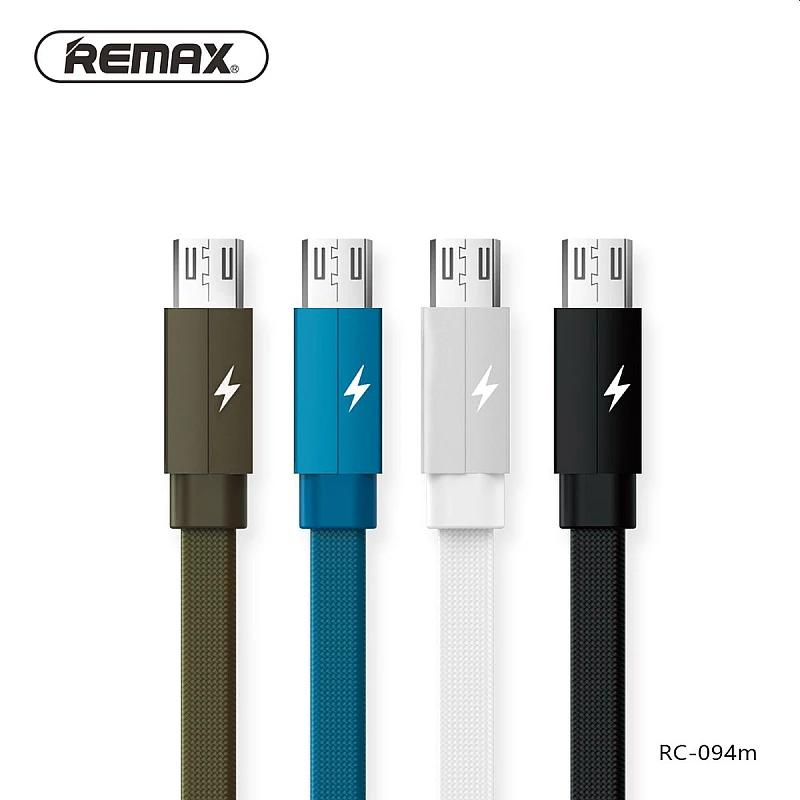 Remax Kerolla Καλώδιο Micro USB Γρήγορης φόρτισης και μεταφοράς δεδομένων σε λευκό χρώμα RC-094m 1m Remax Kerolla Καλώδιο Micro USB Γρήγορης φόρτισης και μεταφοράς δεδομένων σε λευκό χρώμα RC-094m 1m
