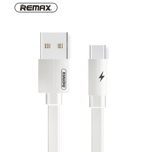 Remax Kerolla Καλώδιο for Type C Γρήγορης Φόρτισης και μεταφοράς δεδομένων σε λευκό χρώμα RC-094a 1m